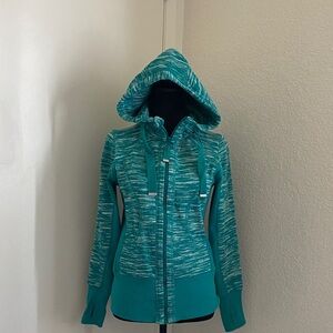 Zella Teal Zip-Up Hoodie